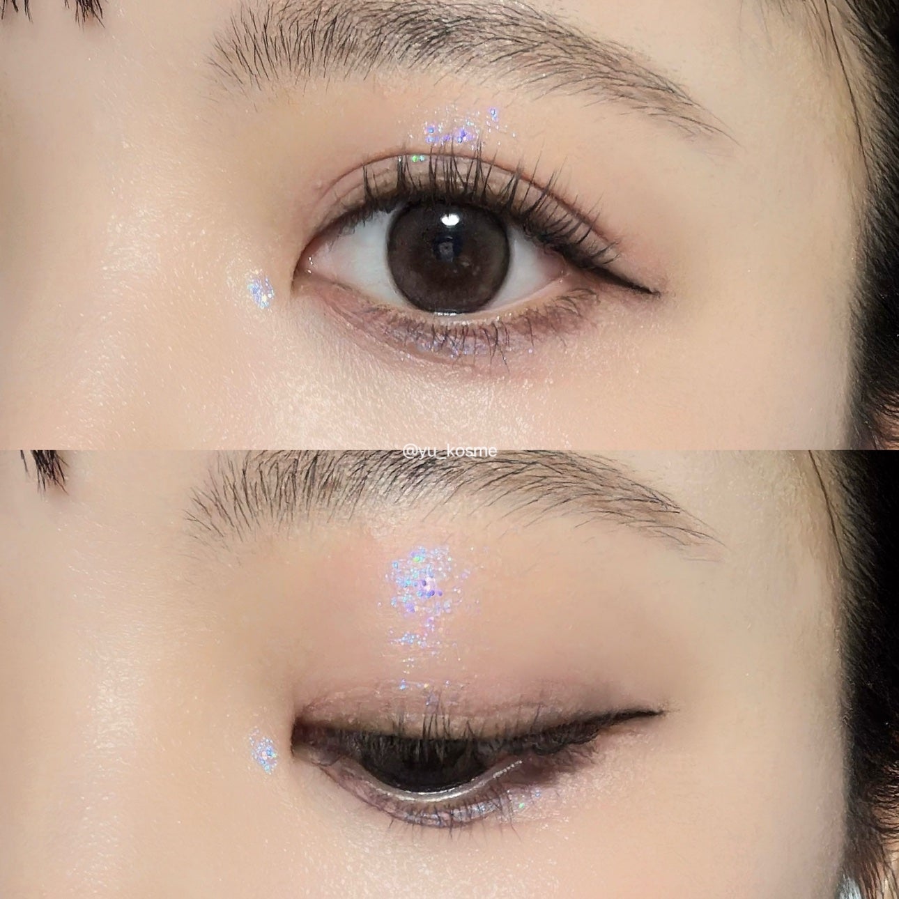 リキッド グリッター シャドウ/rom&nd/グリッターを使ったクチコミ(6枚目)