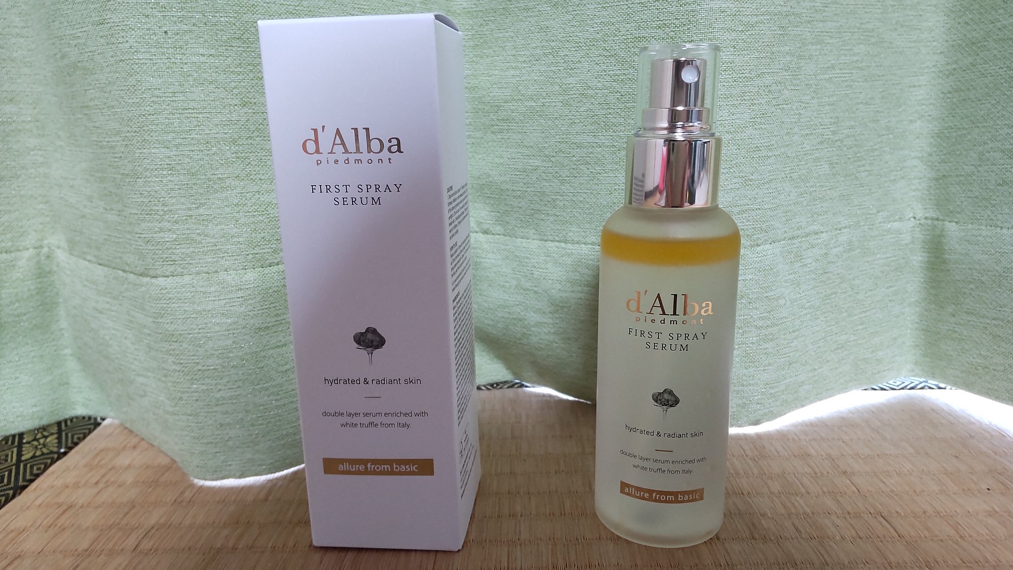 ダルバ ホワイトトリュフファーストスプレーセラム/ダルバ/ミスト状化粧水を使ったクチコミ（1枚目）