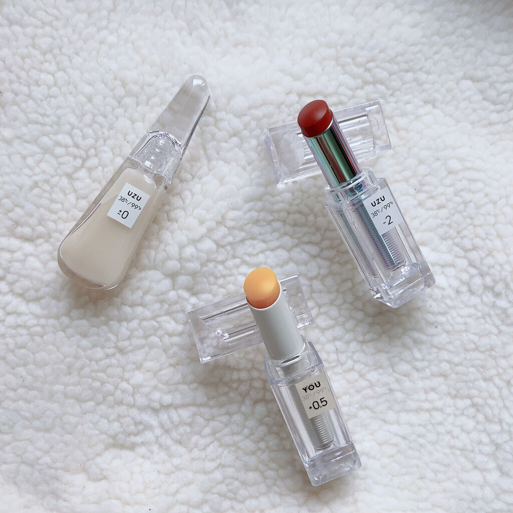38℃/99℉ LIPSTICK  ＜YOU＞/UZU BY FLOWFUSHI/口紅を使ったクチコミ（2枚目）