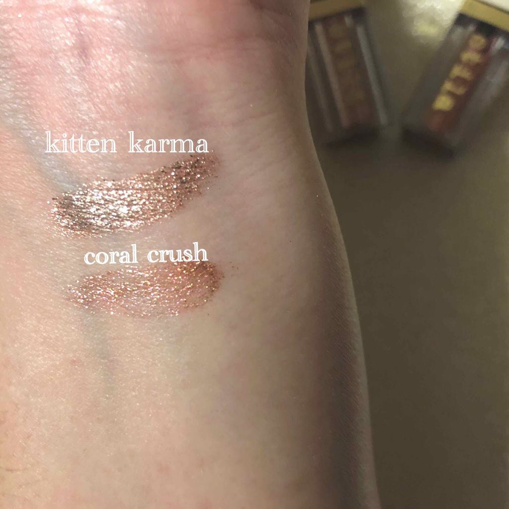 グリッター&グロウ リキッドアイシャドウ/stila/グリッターを使ったクチコミ（2枚目）