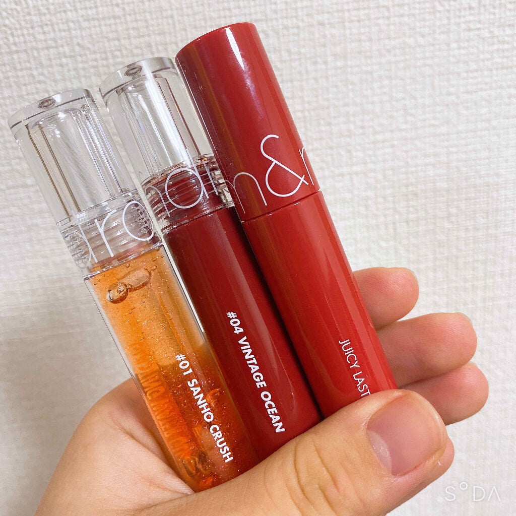 ジューシーラスティングティント/rom&nd/リップティントを使ったクチコミ(1枚目)