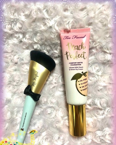 Too Faced ピーチ パーフェクト コンフォート マット ファンデーションのクチコミ「こんにちは😃
Too Faced購入品紹介です🎀

Peach Perfect Comfort.....」（1枚目）