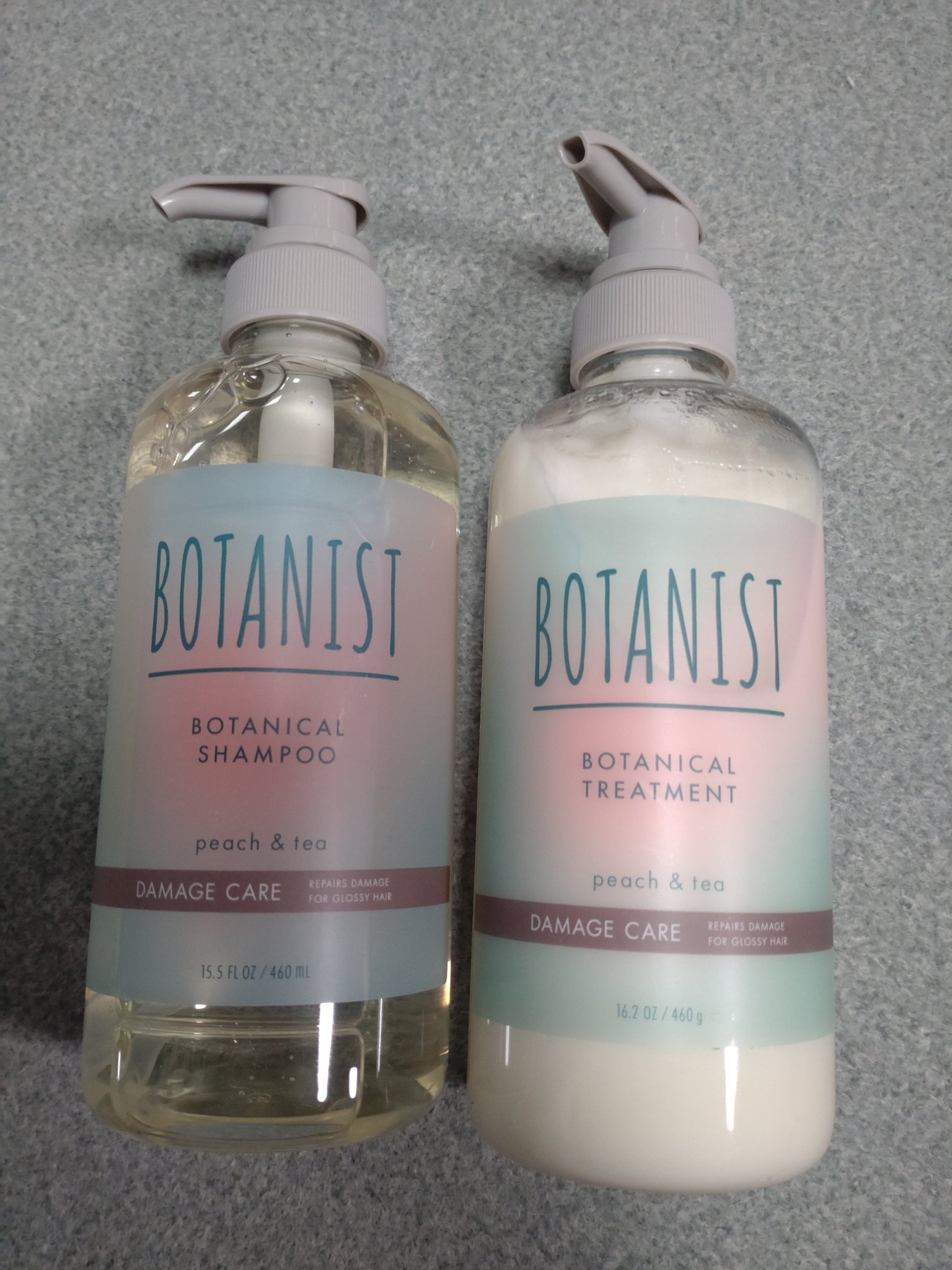 使用してみました！！

BOTANIST
ボタニカルシャンプー・トリートメント アイスピーチティーの香り ダメージケア

シャンプーは洗っていくうちにスースーしてきて、
とっても気持ちいい♪
でも洗い上がり、髪が少しキシキシするような気がす