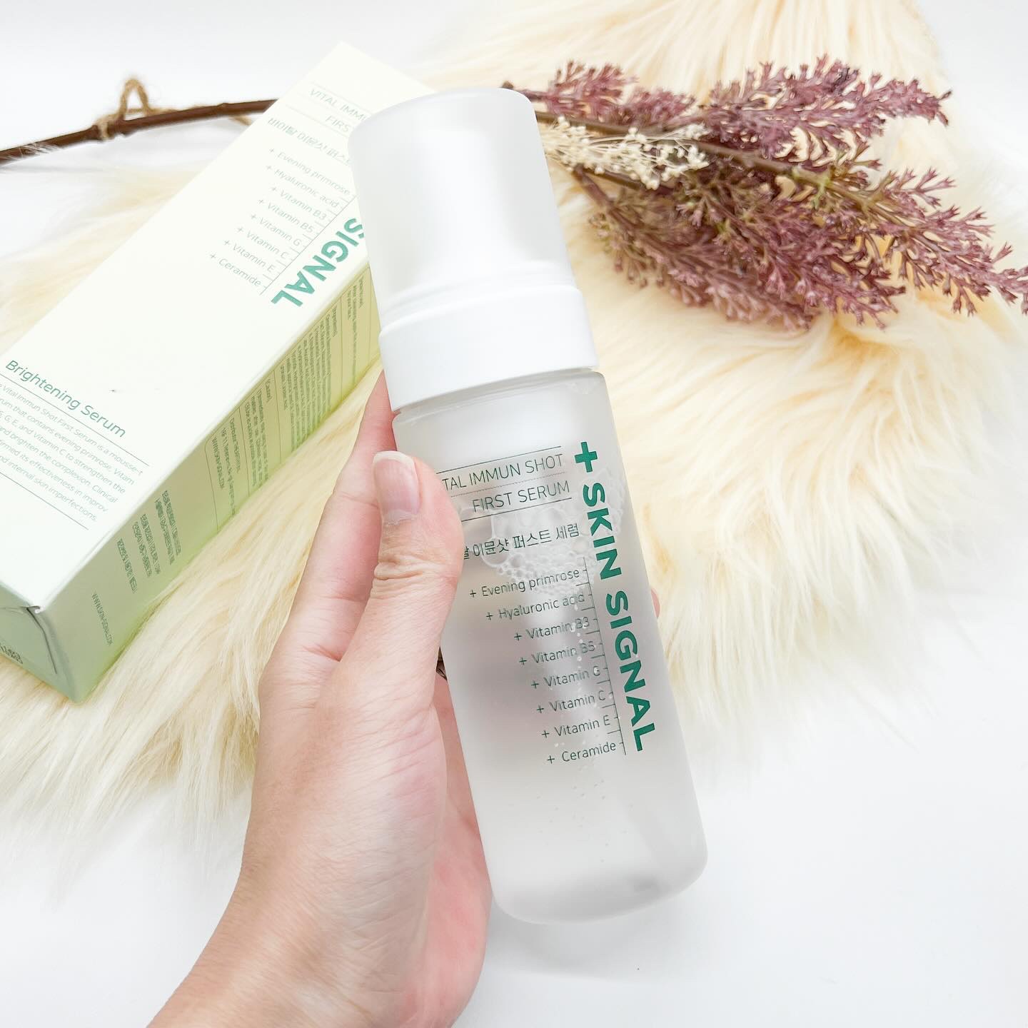 バイタルイミュンショットファーストバブルセラム/SKIN SIGNAL/美容液を使ったクチコミ（2枚目）