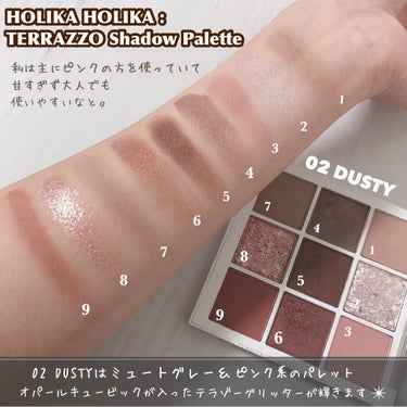 TERRAZZO Shadow palette/HOLIKA HOLIKA/アイシャドウパレットを使ったクチコミ（7枚目）