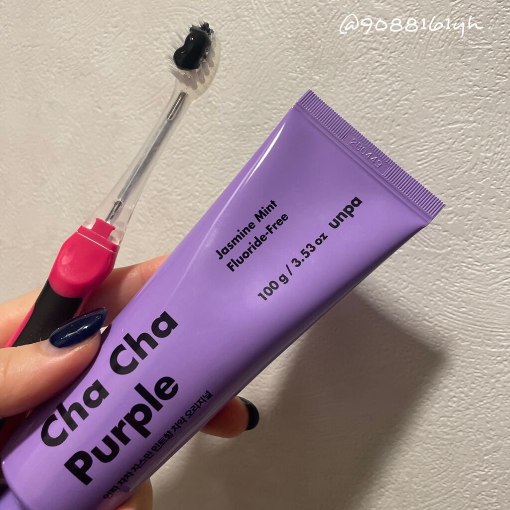 Cha Cha Charcoal Jasmin Mint Toothpaste/chacha/歯磨き粉を使ったクチコミ（2枚目）