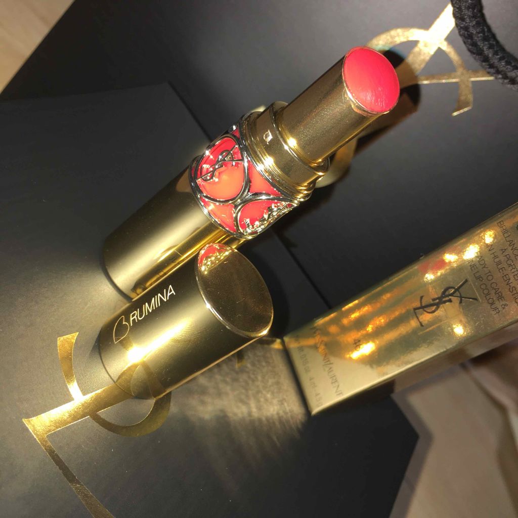 ルージュ ヴォリュプテ シャイン/YVES SAINT LAURENT BEAUTE/口紅を使ったクチコミ(1枚目)