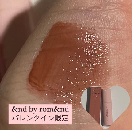 アンドバイロムアンド グラッシーボムティント/&nd by rom&nd/リップティントを使ったクチコミ(1枚目)