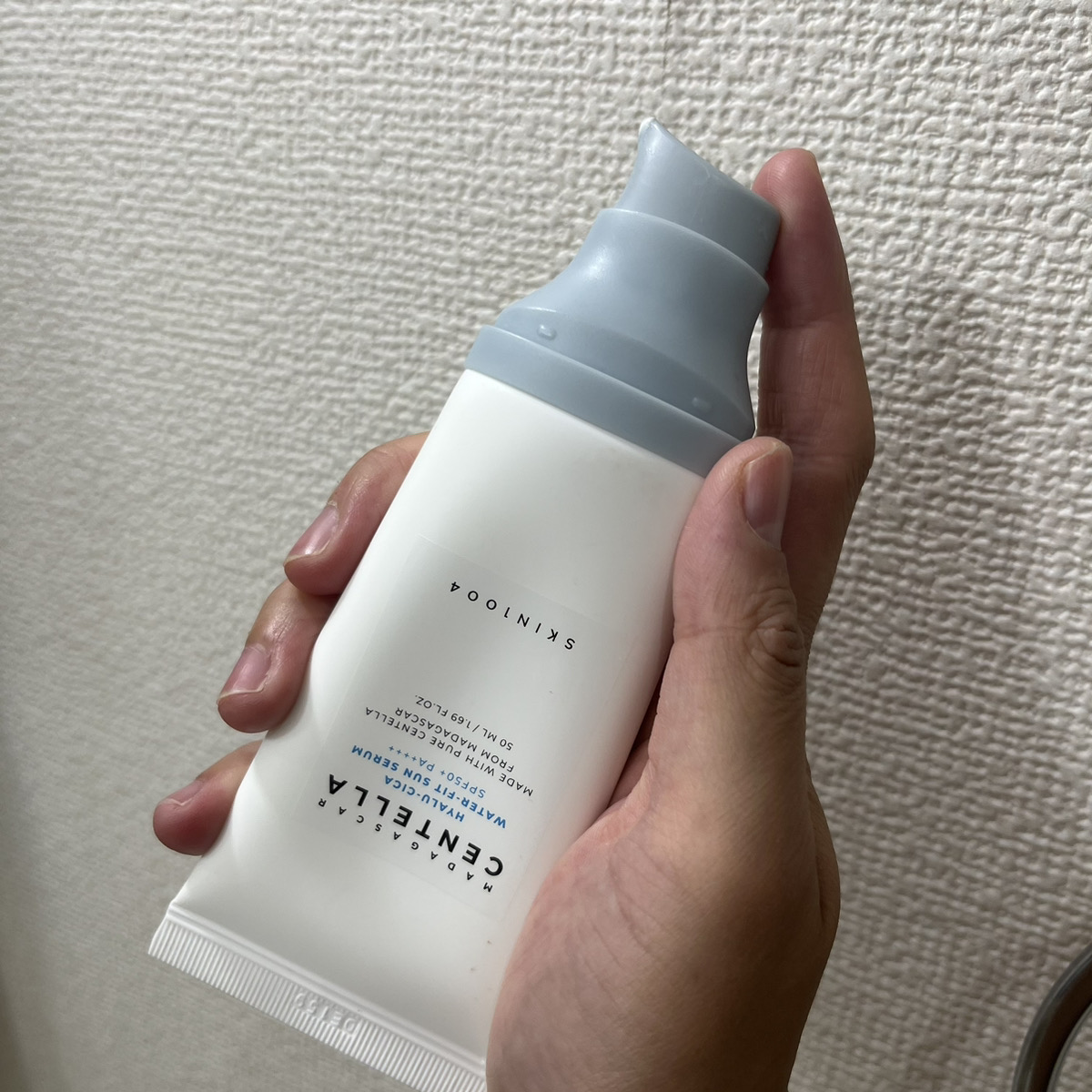 ヒアルーシカ ウォーターフィット サンセラム/SKIN1004/日焼け止めローションを使ったクチコミ（3枚目）