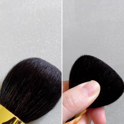 パウダーorチークブラシ 粗光峰(ヤギ) PC-2/永豊堂/メイクブラシを使ったクチコミ(3枚目)