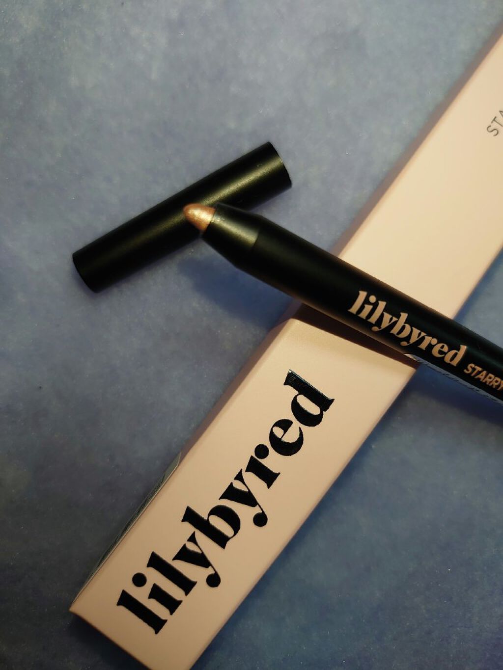 Starry Eyes Am9 to Pm9 Gel Eyeliner 04 #Gold Pink/lilybyred/ジェルアイライナーを使ったクチコミ（1枚目）