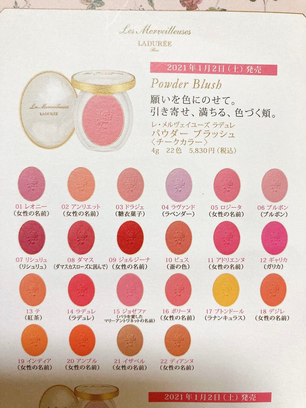 パウダーブラッシュ/レ・メルヴェイユーズ ラデュレ/パウダーチークを使ったクチコミ(6枚目)