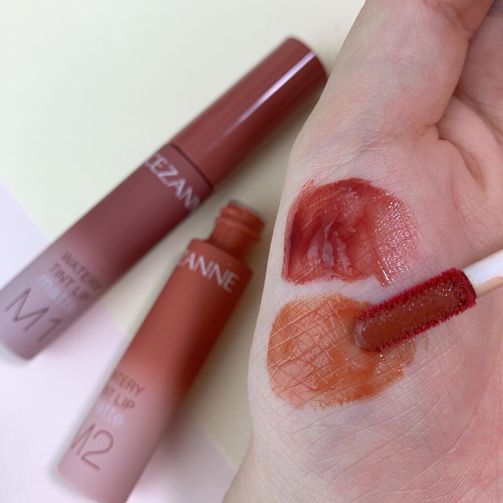 ウォータリーティントリップ マット/CEZANNE/リップティントを使ったクチコミ（2枚目）