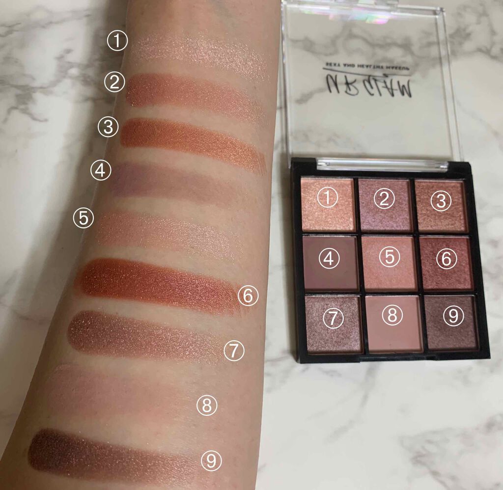 UR GLAM　BLOOMING EYE COLOR PALETTE/U R GLAM/アイシャドウパレットを使ったクチコミ（3枚目）