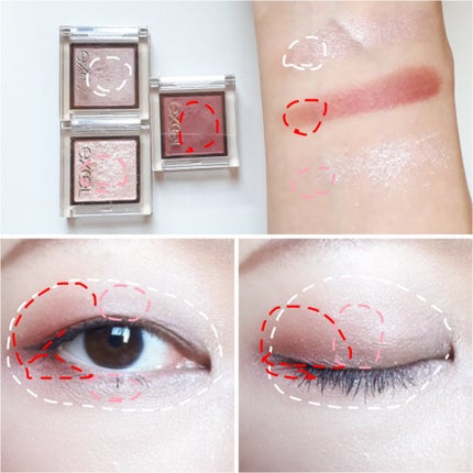 アイプランナー/excel/単色アイシャドウを使ったクチコミ(5枚目)