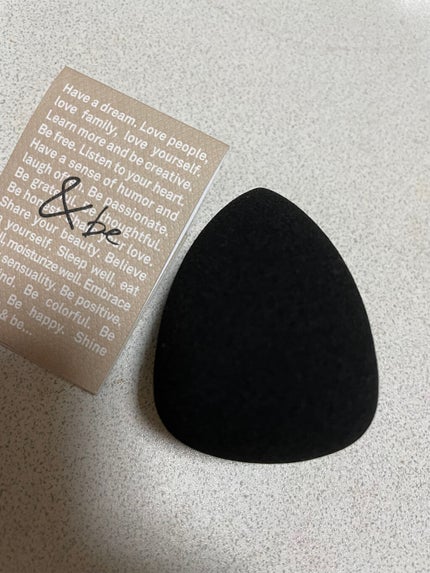 &be ブラックスポンジ/&be/パフ・スポンジを使ったクチコミ(1枚目)