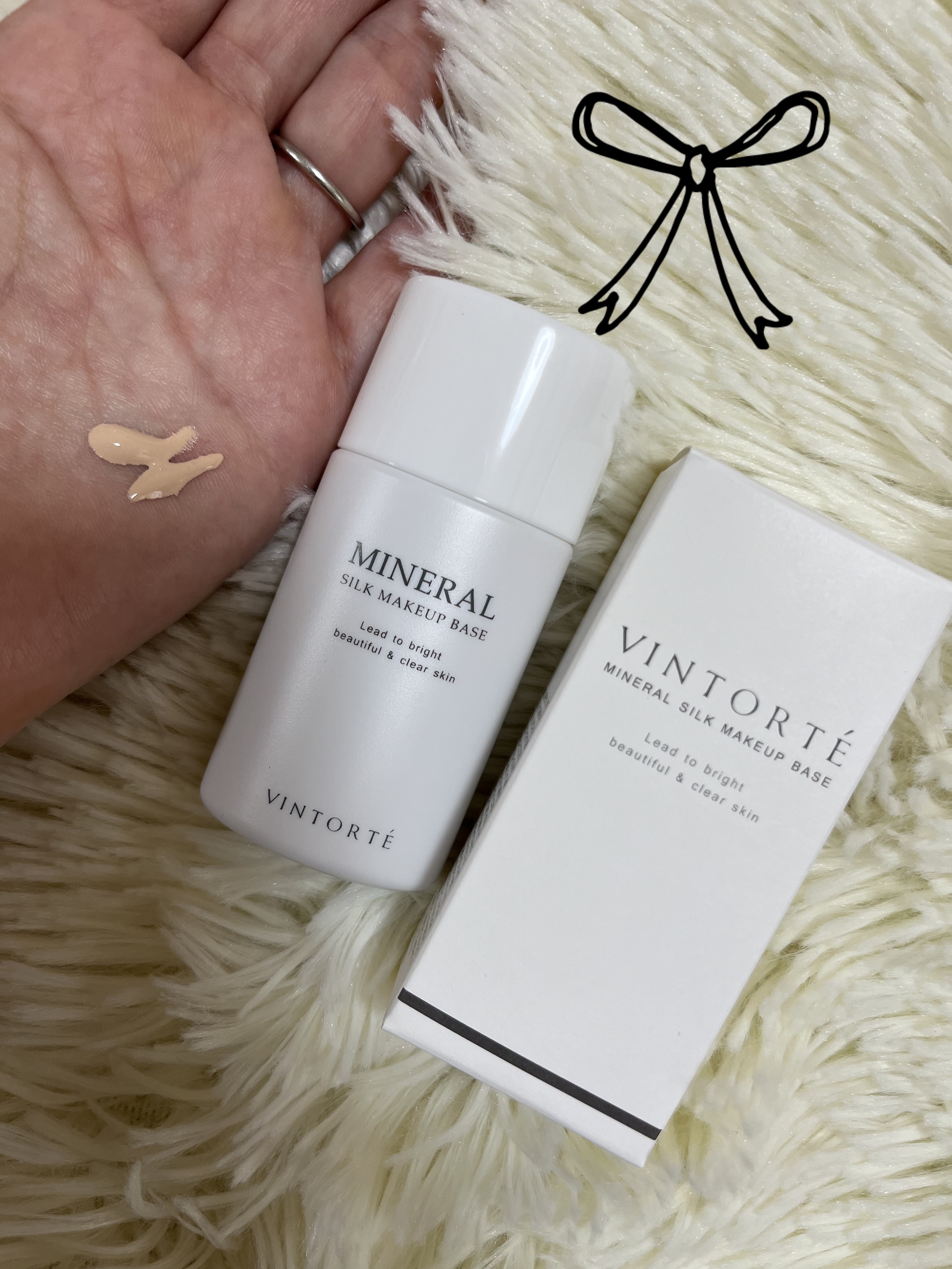 ミネラルシルクメイクアップベース/ヴァントルテ/化粧下地を使ったクチコミ（2枚目）