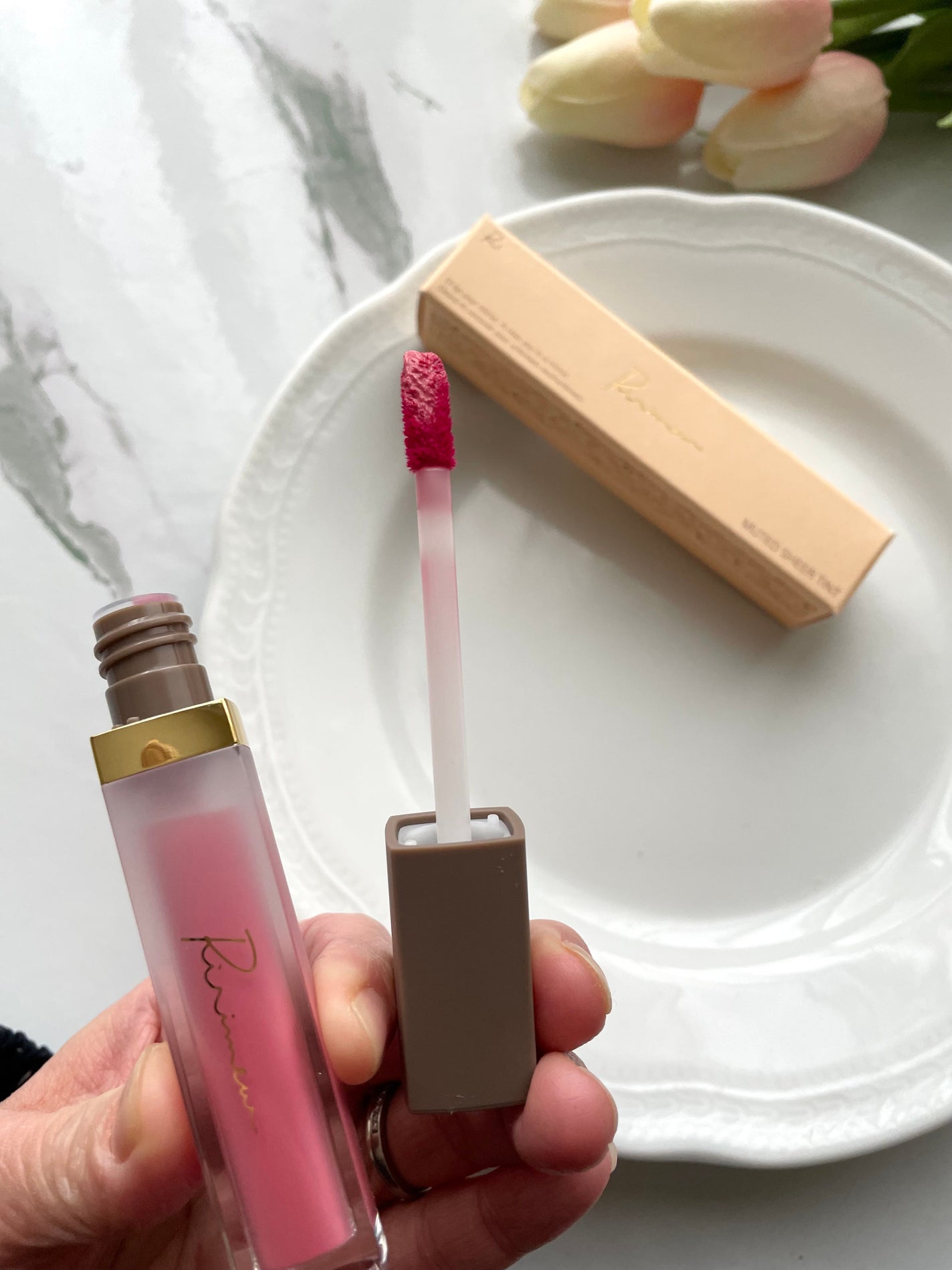 ミューテッドシアーティント/Ririmew/リップティントを使ったクチコミ(3枚目)