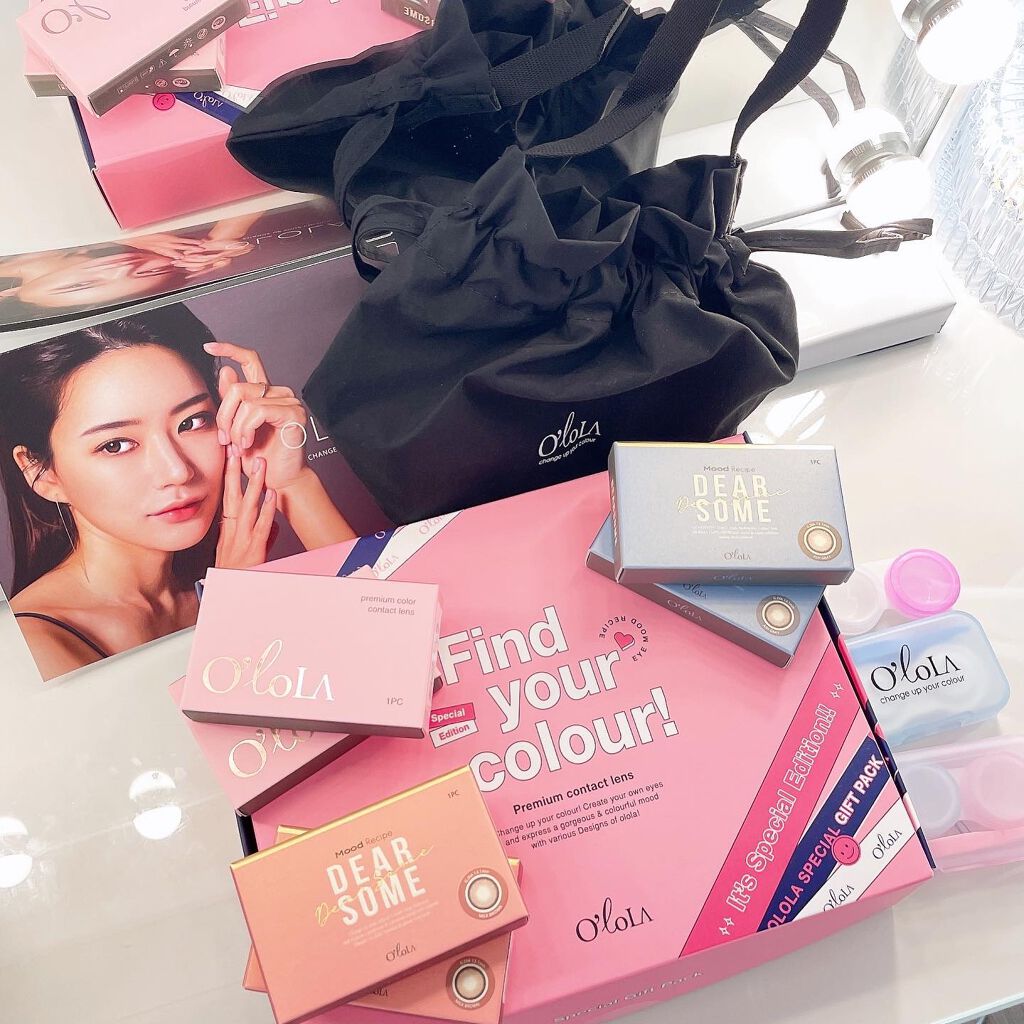 ディアサム(DearSome) ミルクブラウン/OLOLA/カラーコンタクトレンズを使ったクチコミ（2枚目）