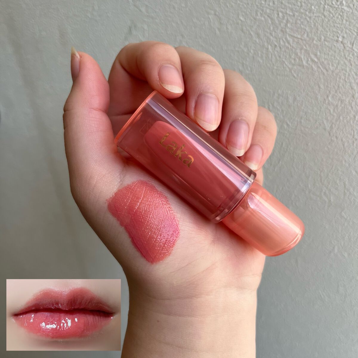 ジェリーイングヌードグロス/Laka/リップグロスを使ったクチコミ(2枚目)