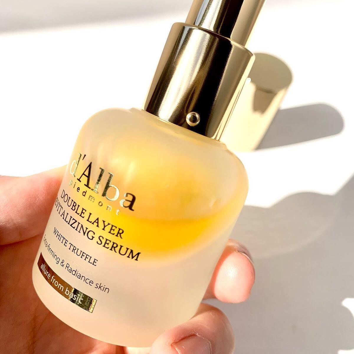 ホワイトトリュフダブルレイヤーリバイタライジングセラム/ダルバ/美容液を使ったクチコミ(4枚目)