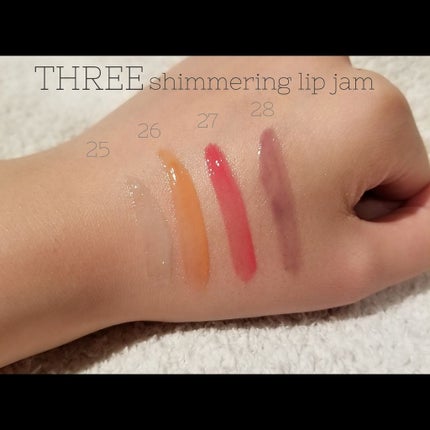 シマリング リップジャム/THREE/リップグロスを使ったクチコミ(3枚目)