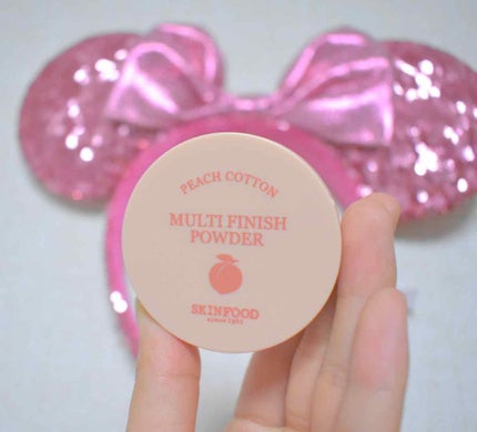 ピーチコットン マルチフィニッシュパウダー/SKINFOOD/ルースパウダーを使ったクチコミ(1枚目)