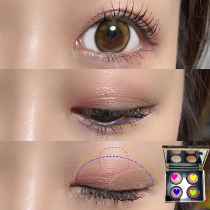 リュクス アイシャドウ クォード グロウ ウィズ ラブ コレクション/BOBBI BROWN/アイシャドウパレットを使ったクチコミ(3枚目)