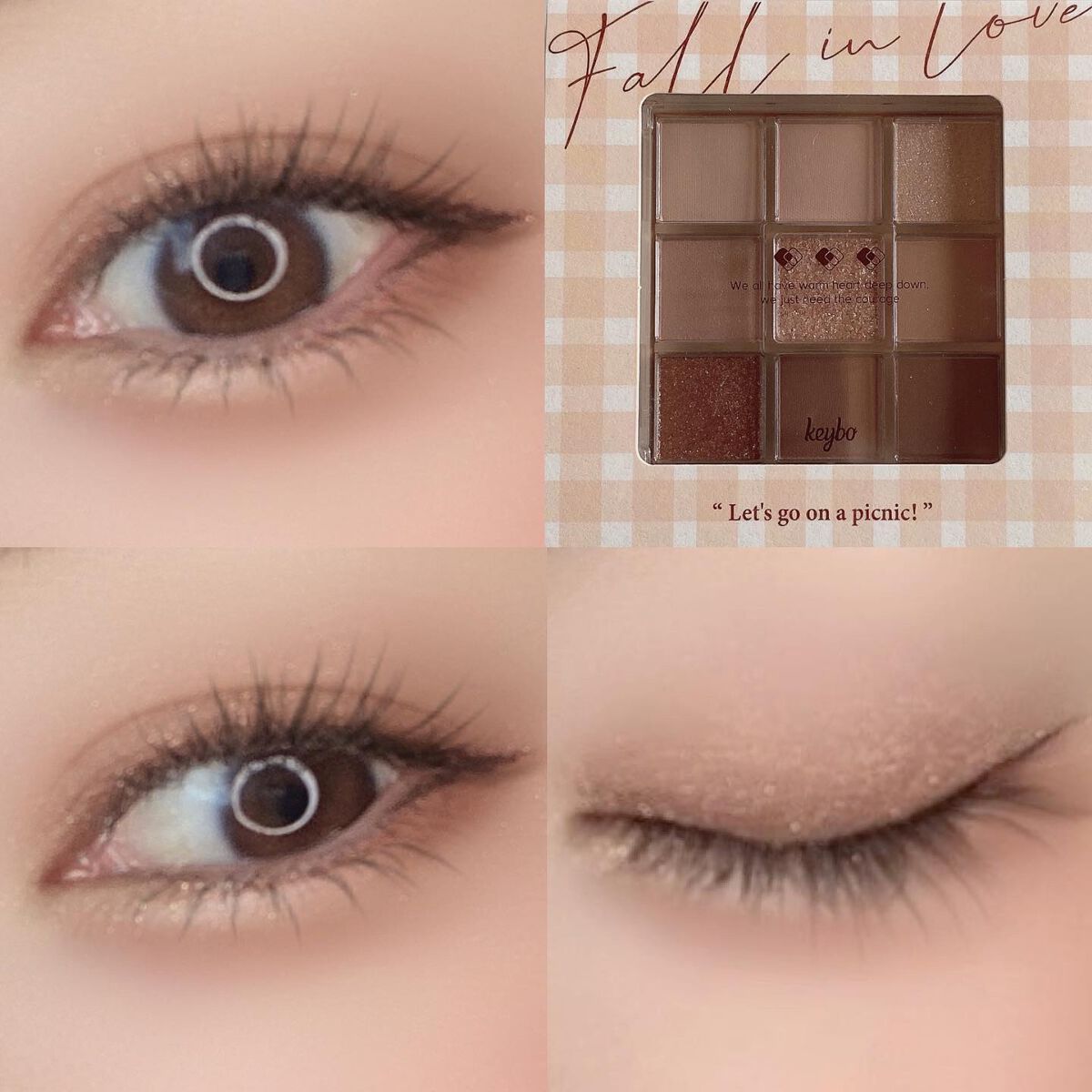 KEYBO FALL IN LOVE SHADOW PALETTE/keybo/アイシャドウパレットを使ったクチコミ（3枚目）