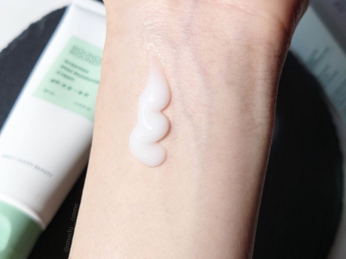 Greentea Mild Moisturizing Cream/ラウンドアラウンド/フェイスクリームを使ったクチコミ（3枚目）