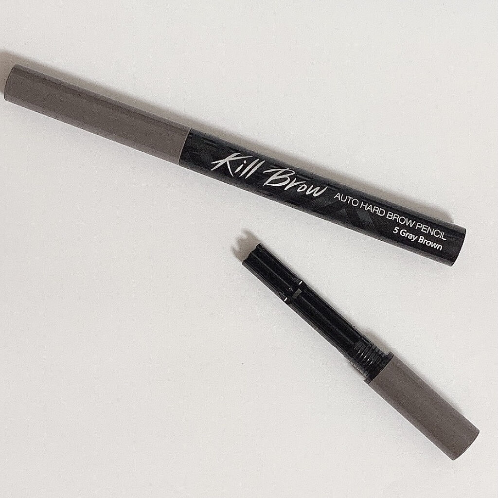 キル ブロウ オート ハード ブロウ ペンシル 05 GRAY BROWN/CLIO/アイブロウペンシルを使ったクチコミ（3枚目）