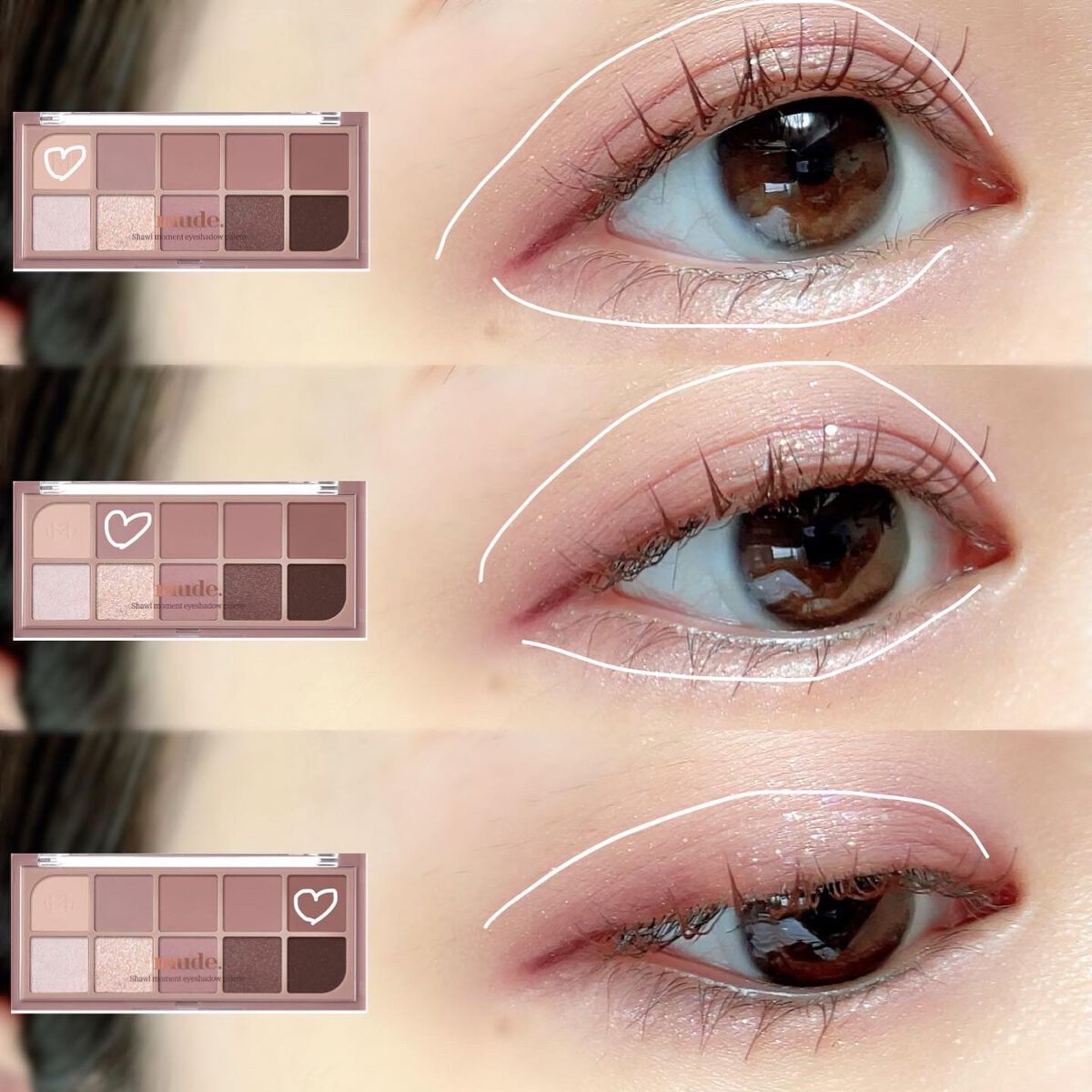 MDショールモーメント アイシャドウパレット/mude/アイシャドウパレットを使ったクチコミ(4枚目)