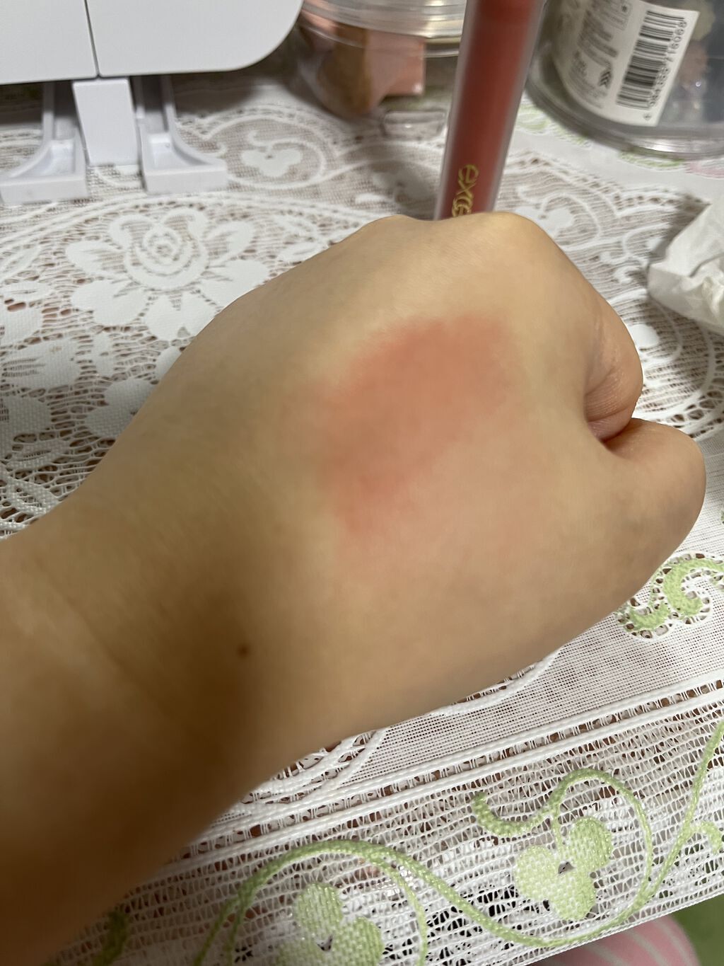 リップベルベティスト/excel/口紅を使ったクチコミ（3枚目）