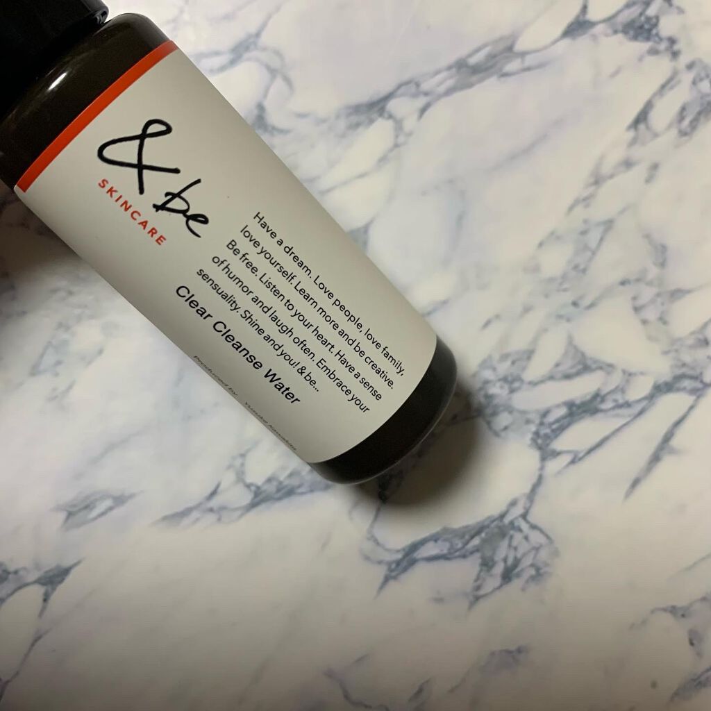 &be クリアクレンズウォーター/&be/クレンジングウォーターを使ったクチコミ(1枚目)