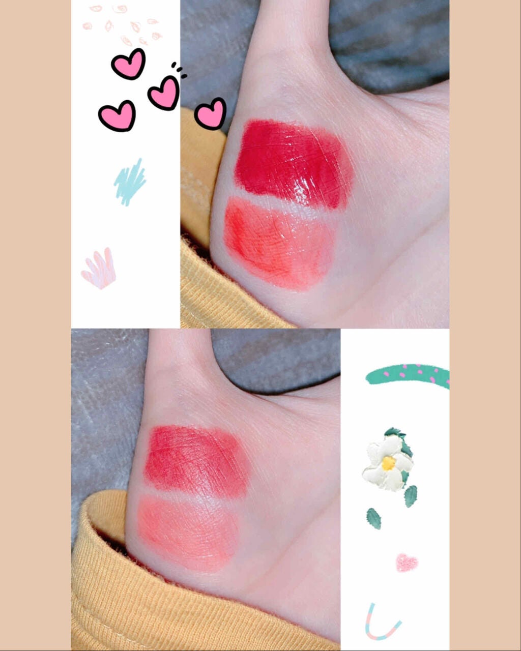 ホリカホリカ ハートクラッシュグローティントエアー/HOLIKA HOLIKA/リップティントを使ったクチコミ(3枚目)