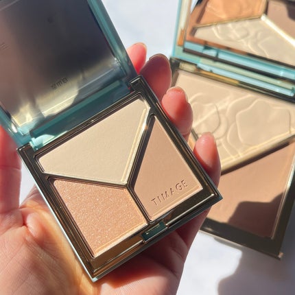 ハイライトシェーディングパレット/TIMAGE/パウダーハイライトを使ったクチコミ(7枚目)