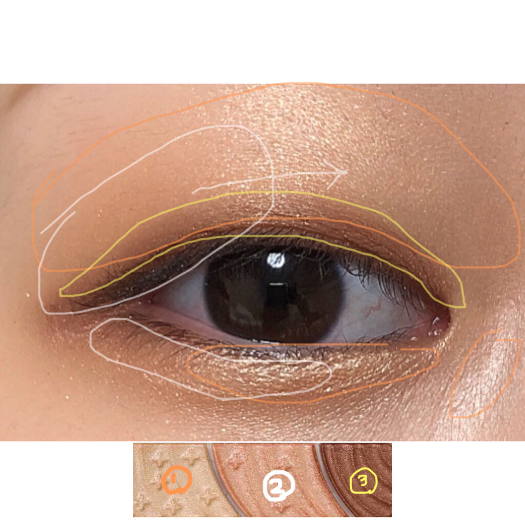 トーンアップアイシャドウ/CEZANNE/アイシャドウパレットを使ったクチコミ（2枚目）