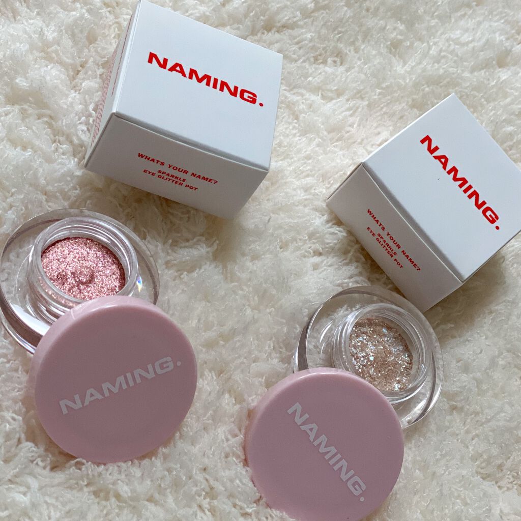 ネイミングスパークルアイグリッターポット BGG01 SUGAR/NAMING./グリッターを使ったクチコミ（1枚目）
