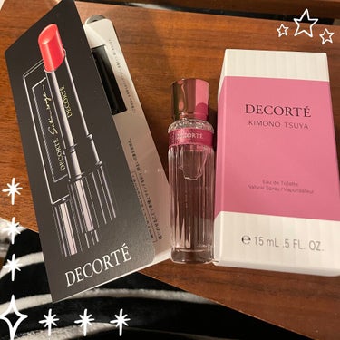 DECORTÉ　
キモノ ツヤ オードトワレ　
15mL スプレータイプ


いや、も…おま、
良い匂い過ぎかよ…🤦‍♀️

ずっと気になっていたコスデコ、キモノシリーズ。
この度自分へのご褒美も兼ねて