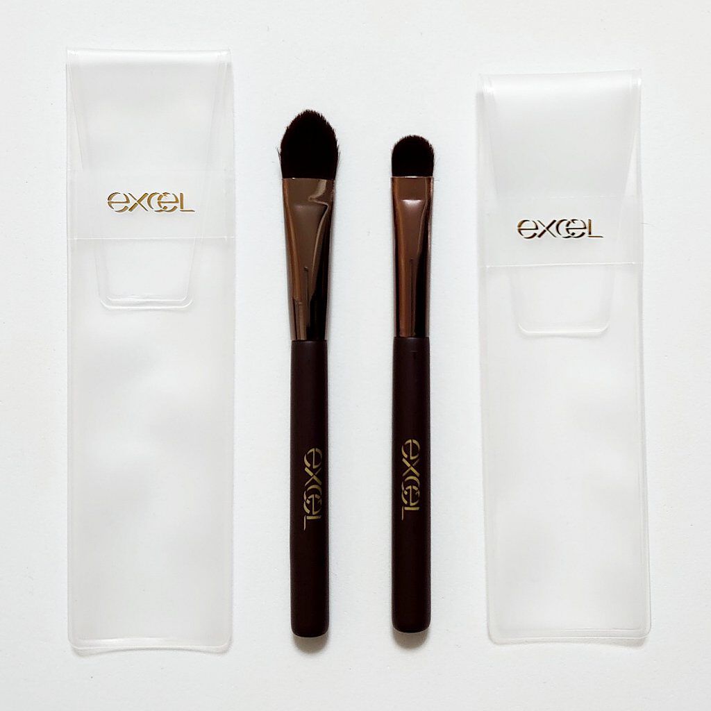 アイシャドウブラシ M/excel/メイクブラシを使ったクチコミ（2枚目）