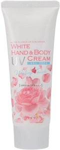 マニス ホワイトUV ハンド & ボディクリーム ローズの香り