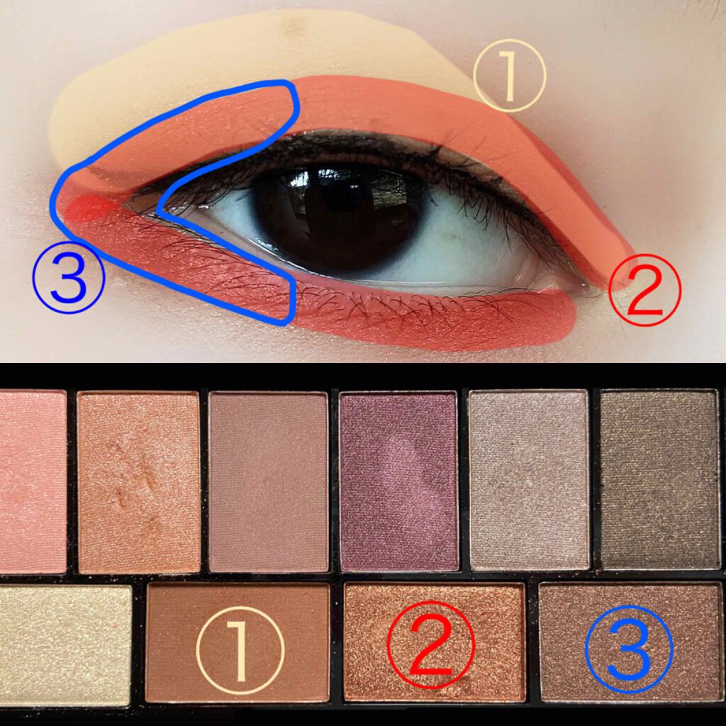 10カラーアイシャドウ/エンジェルハート/アイシャドウパレットを使ったクチコミ（3枚目）