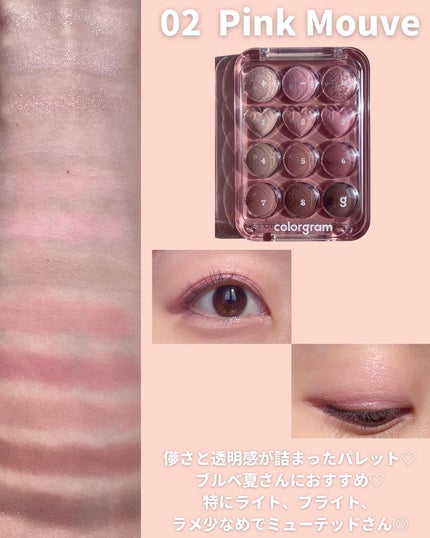 目元チュートリアルアイパレット/Colorgram/アイシャドウパレットを使ったクチコミ(4枚目)
