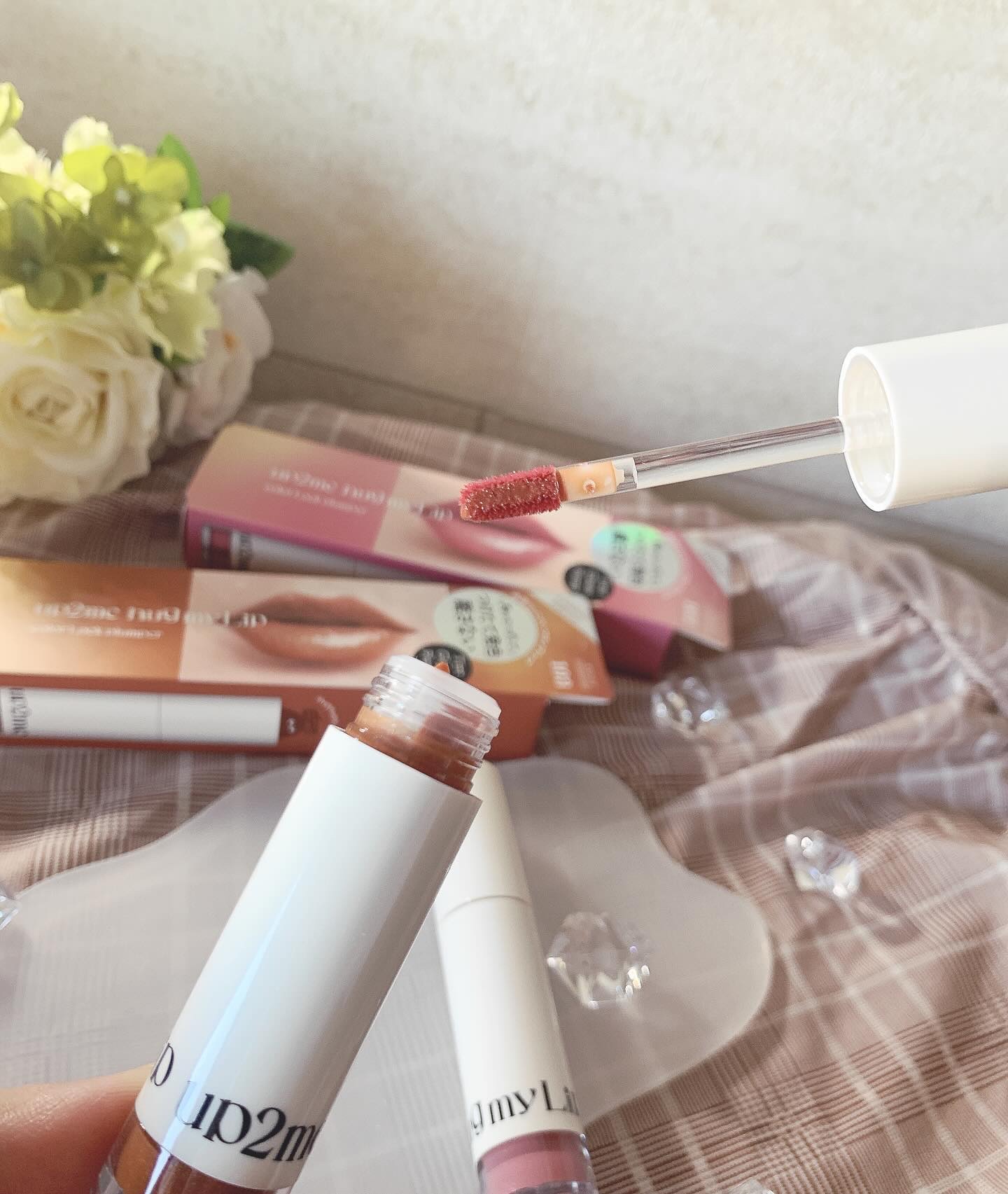 アップトゥーミー　ハグマイリップ　カラーロックプランパー/up2me/リッププランパーを使ったクチコミ（3枚目）