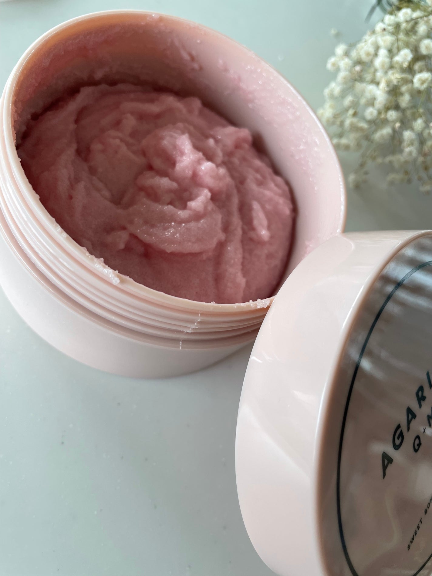 Q+Me スウィート ボム タラソ スクラブ/AGARISM/バスト・ヒップケアを使ったクチコミ(2枚目)