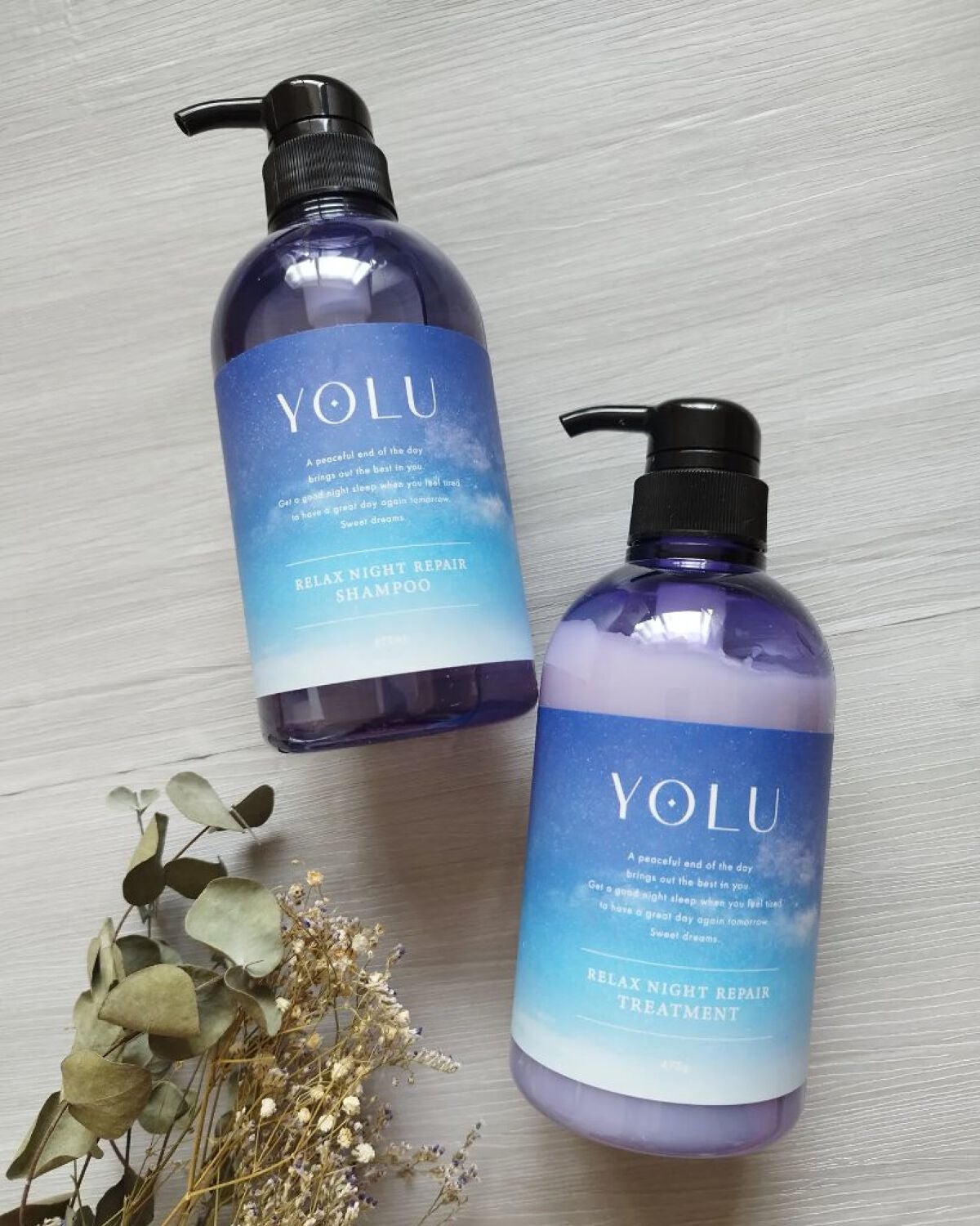 リラックスナイトリペア シャンプー/トリートメント/YOLU/市販シャンプーを使ったクチコミ(1枚目)