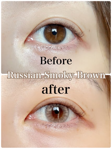 ロシアンスモーキー/OLENS/カラーコンタクトレンズを使ったクチコミ(2枚目)