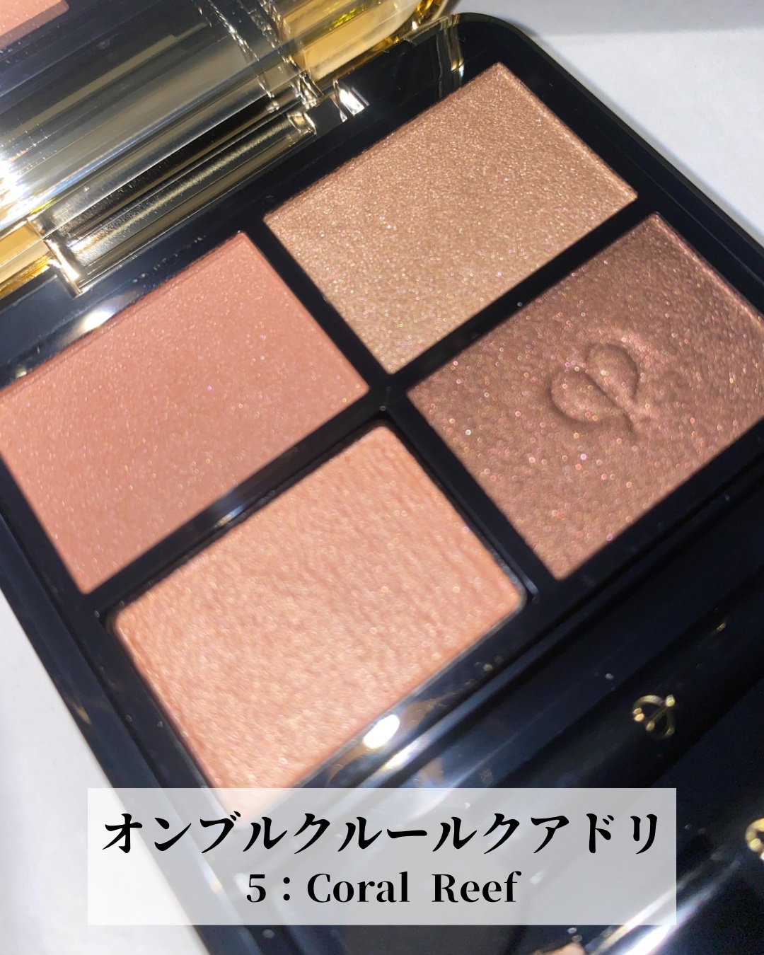 オンブルクルールクアドリ 5 Coral Reef（レフィル）/クレ・ド・ポー ボーテ/アイシャドウパレットを使ったクチコミ（2枚目）