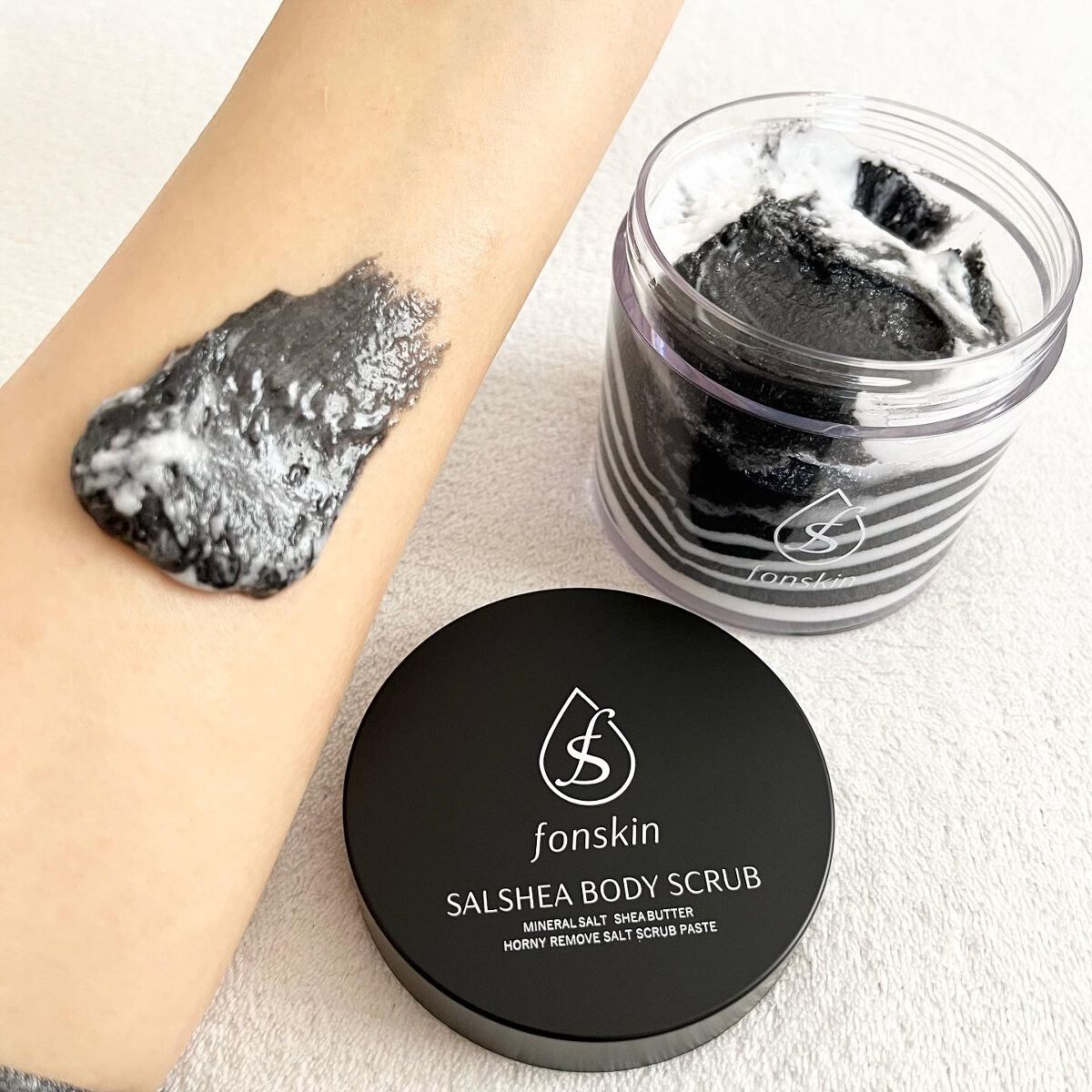 ソルシアボディスクラブ/fonskin/ボディスクラブを使ったクチコミ（2枚目）