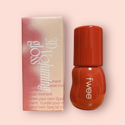 フィー 3Dボリューミンググロス B06 スコッチ 70%/fwee/リップグロスを使ったクチコミ(3枚目)